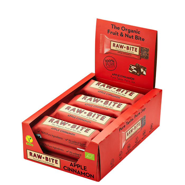 RAWBITE Apple Cinnamon, 12-pak