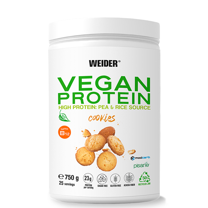 Weider - Vegansk Protein, Cookies - 750g