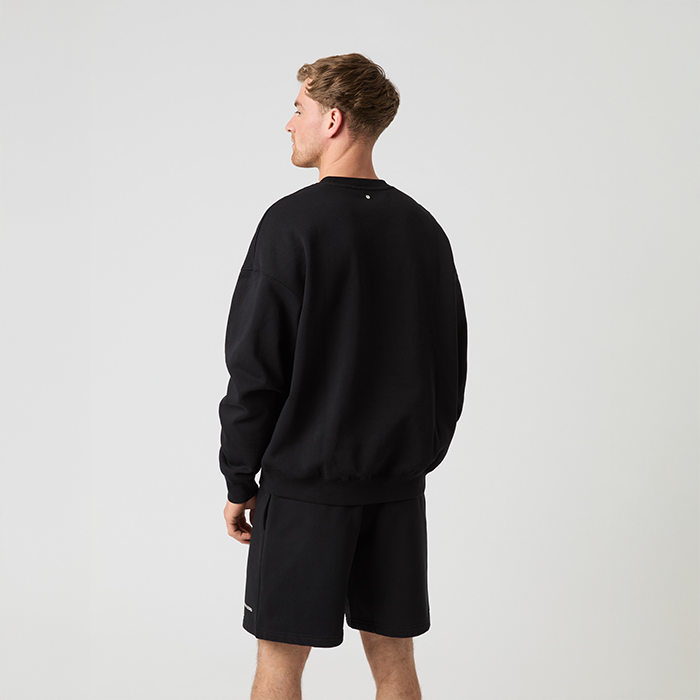 Borg Oversized Sweatshirt Sort