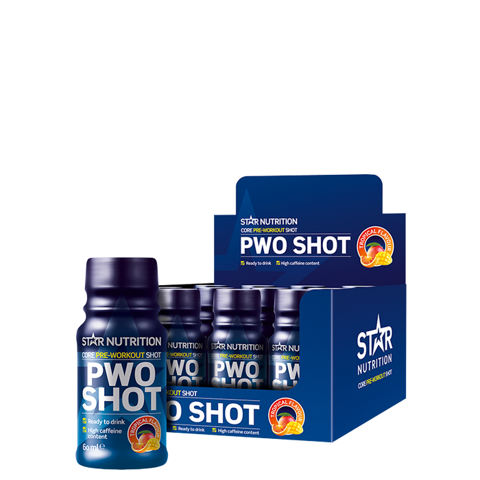 12 x Star Nutrition PWO Shot 60ml tropical