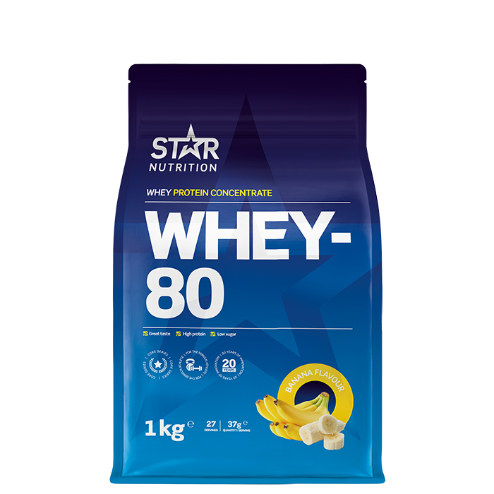 Star Nutrition Whey-80 Banana 1000g