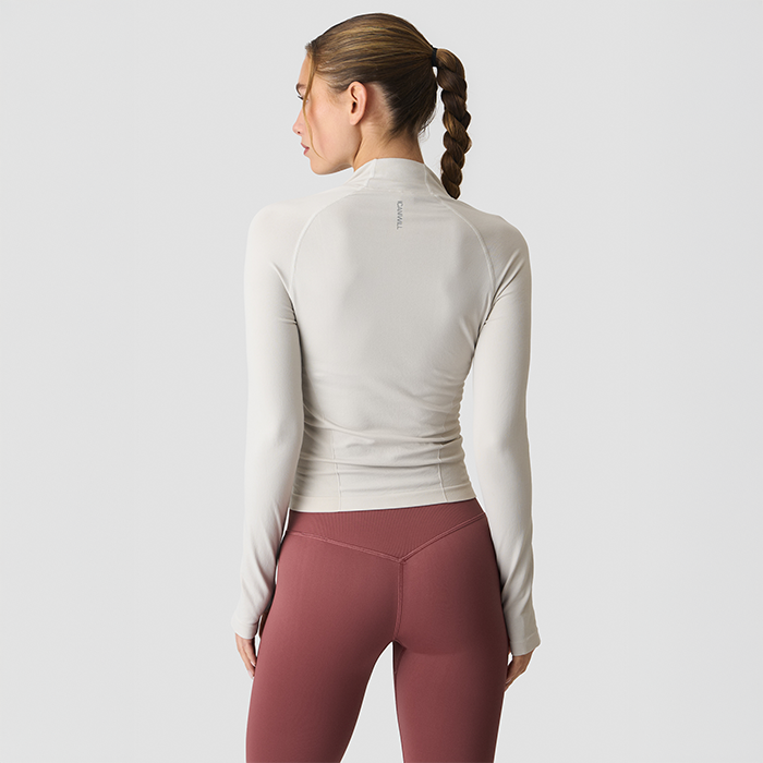 Define Halv-Zip Trøje Beige