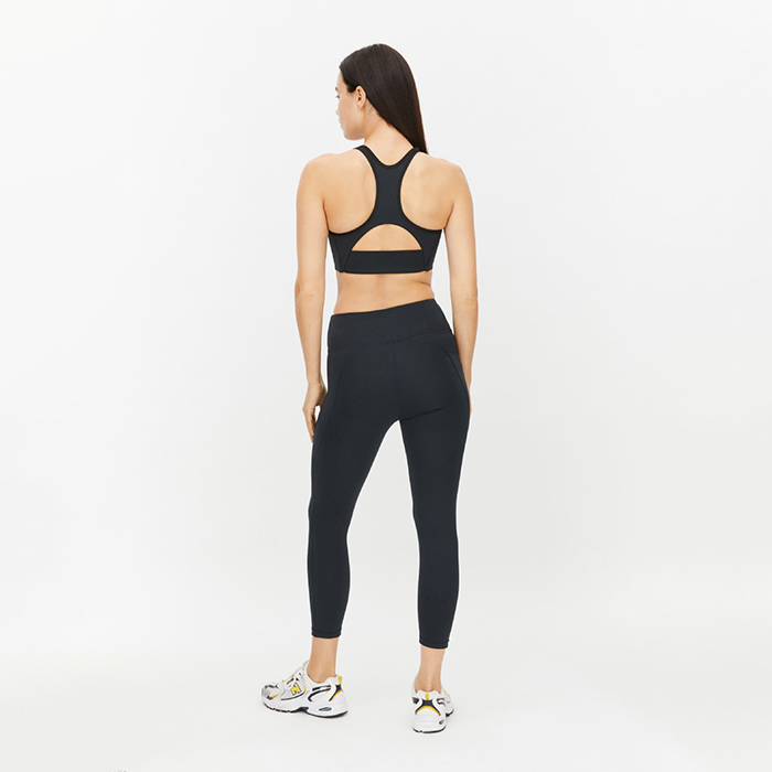 Flattering High Waist 7/8 Tights, Black