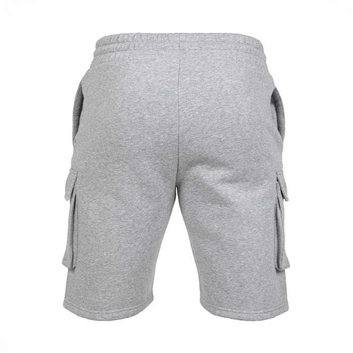 Gorilla Wear Hudson Cargo Sweat Shorts, M, Grey Melange