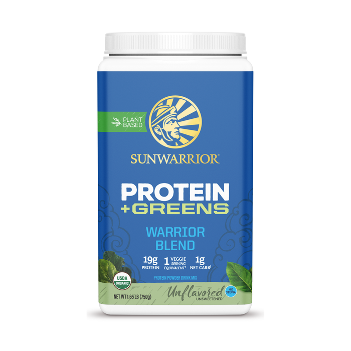 Sunwarrior - Protein Blend + Greens Natural, Pulver