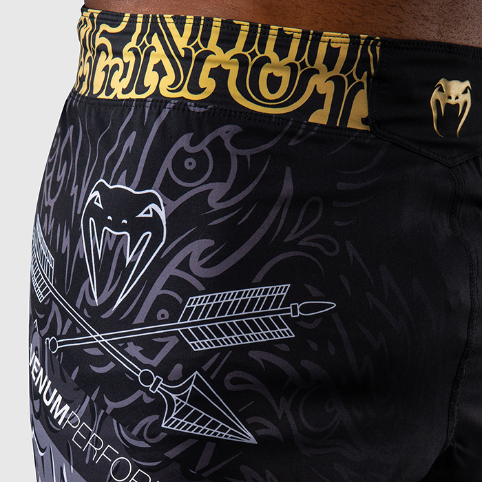 Venum Wolf Atak Fightshorts Sort Gr&aring;