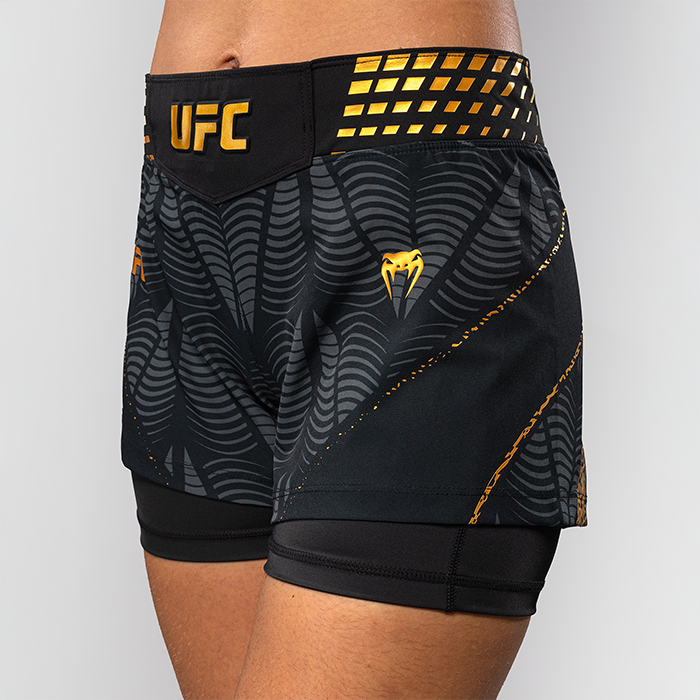 UFC Zenith by Venum Fight Night Fightshorts Sort Guld