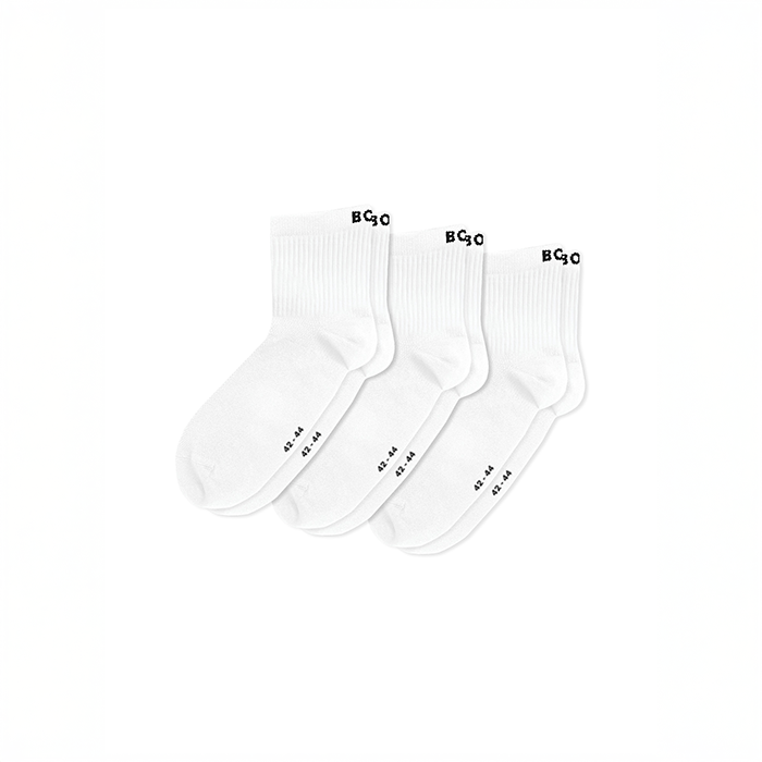 Björn Borg Sports Mid Ankle Socks 3-pack Hvid, 35-38