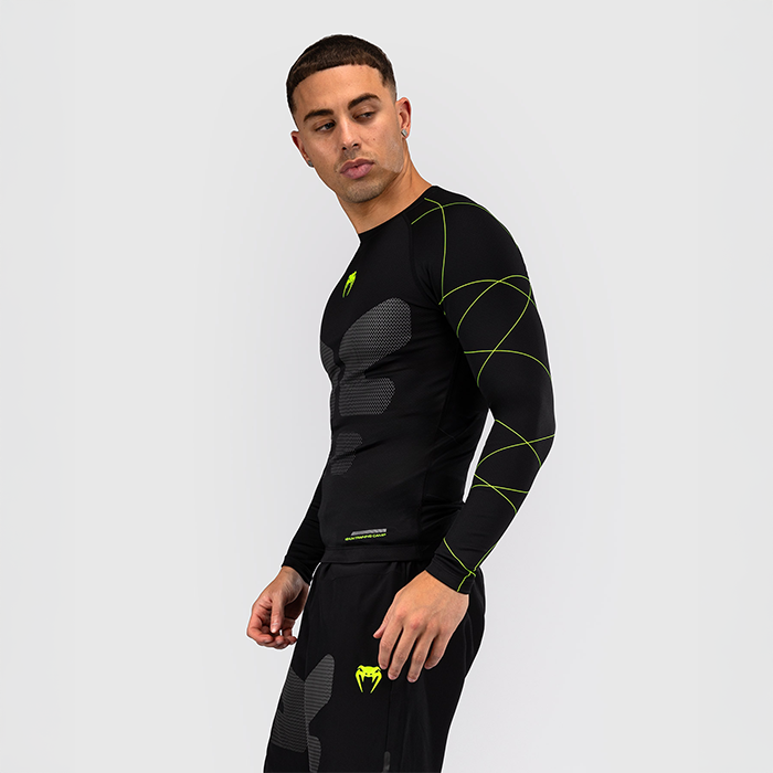 Training Camp 4.0 Rashguard Lang&aelig;rmet Sort Gr&oslash;n