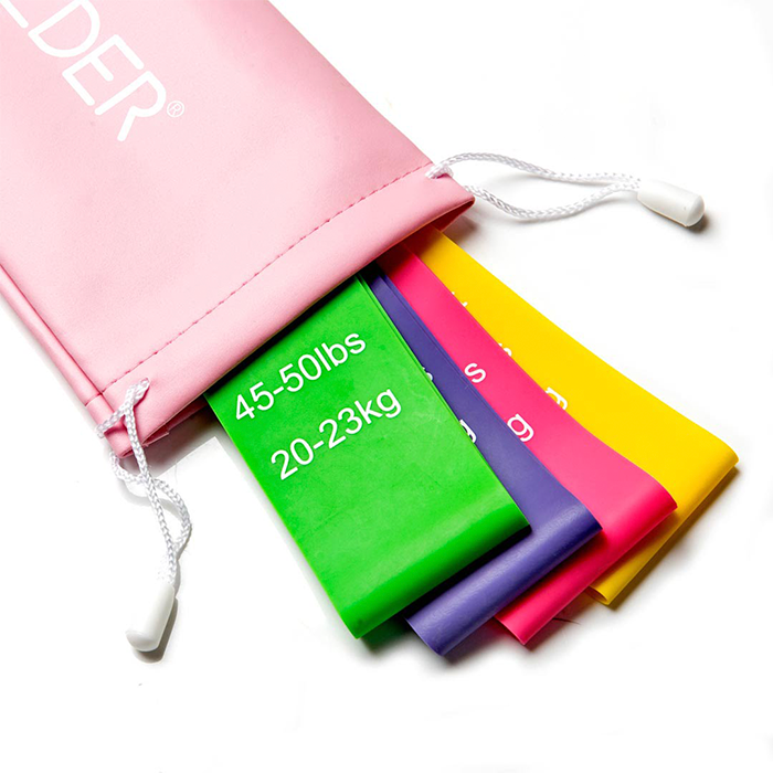 Booty Builder Minibands Pink 4-pak