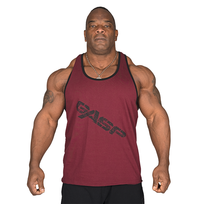 Vintage T-Back Top Mørkerød