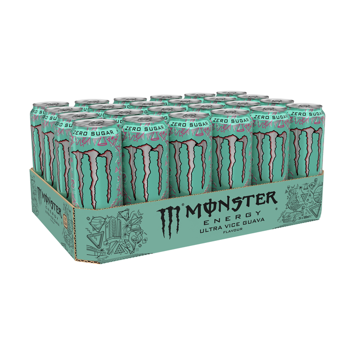 24 x Monster Energy Ultra, 50 cl 2 kr pant Vice Guava