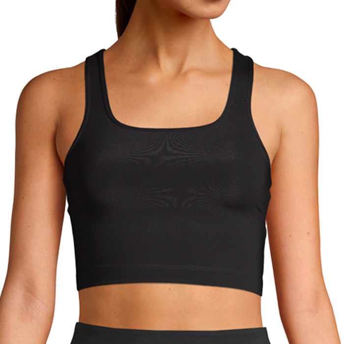 Casall Sportswear Square Neck Sports Top, Black female Svart 34