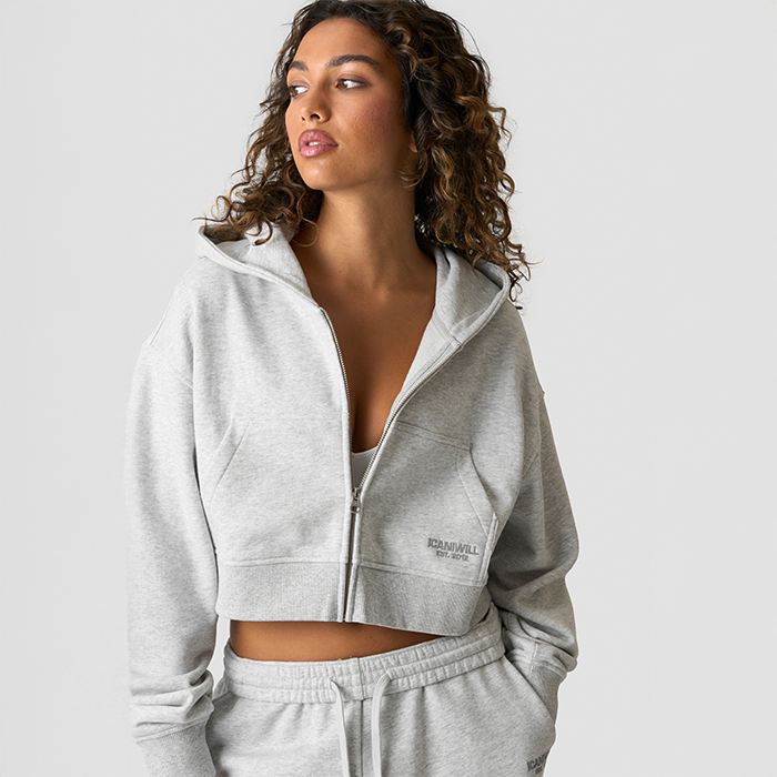 Essence Kort Hættetrøje Grå