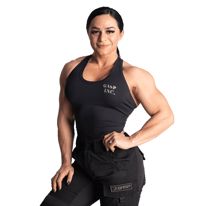 Hardcore Crop T-Back, Black, XS 