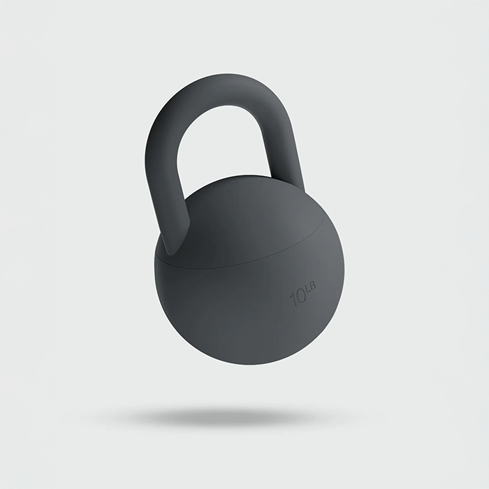 Kettlebell 10lb 4,5 kg Gr&aring;