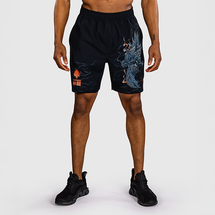 Venum Thunder Dragon Træningsshorts Sort Grå Kobber