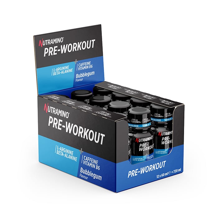 12 x Nutramino PWO Shot Bubblegum 60 ml Bubblegum