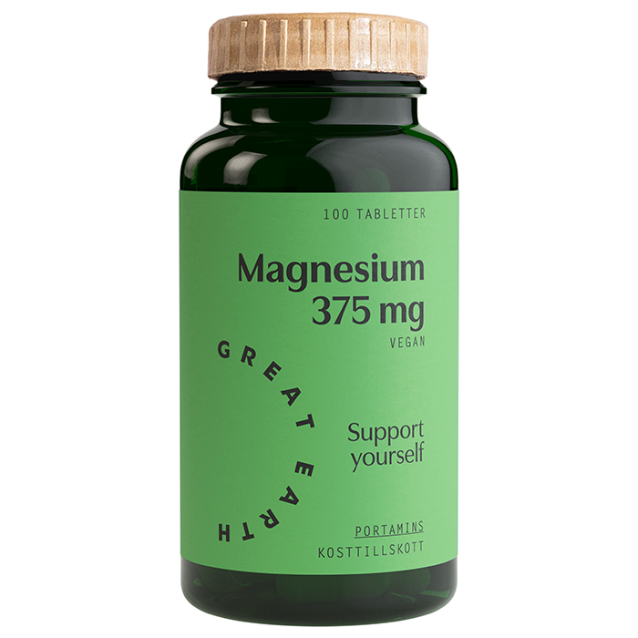 Great Earth Magnesium 375 mg, 100 tabl