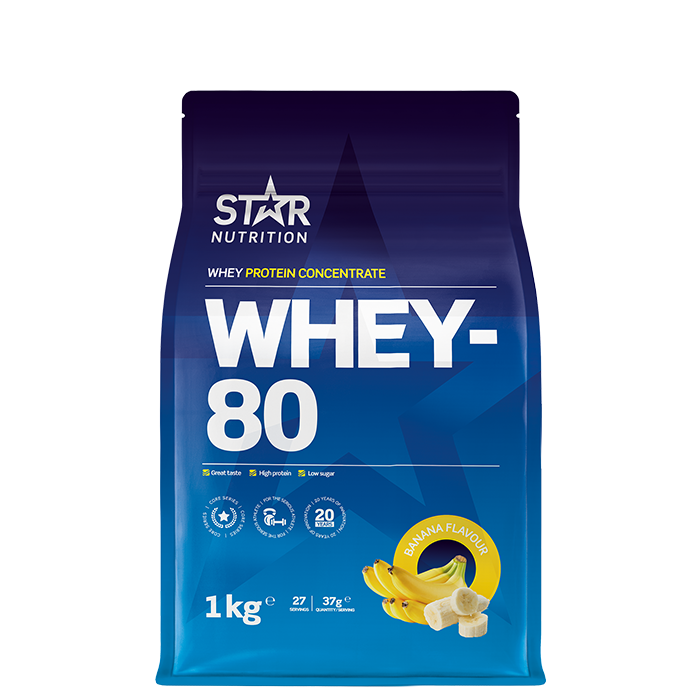 Star Nutrition Whey-80 Banana 1000g