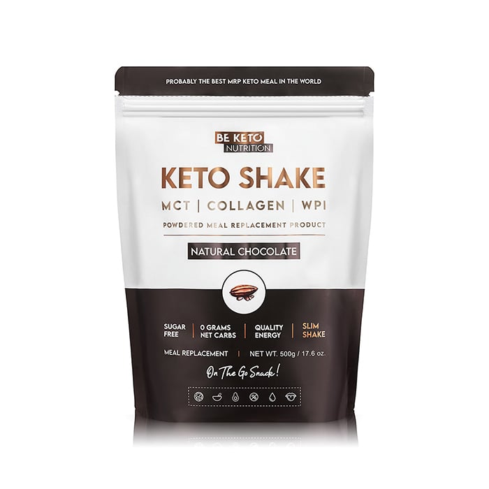 BeKeto KETO Shake, Natural Chocolate, 500 g