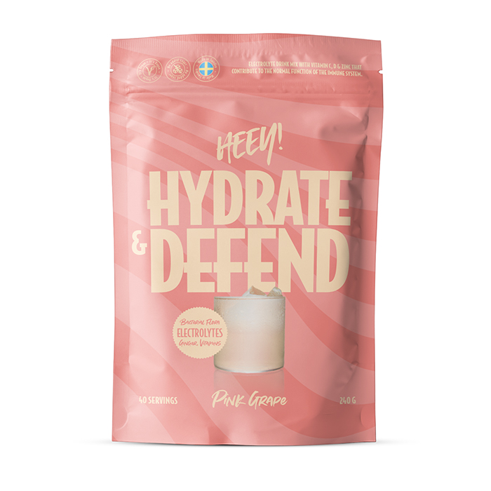 Heey! Hydrate & Defend Electrolytes + Immune Boost Pink Grape (240 g)