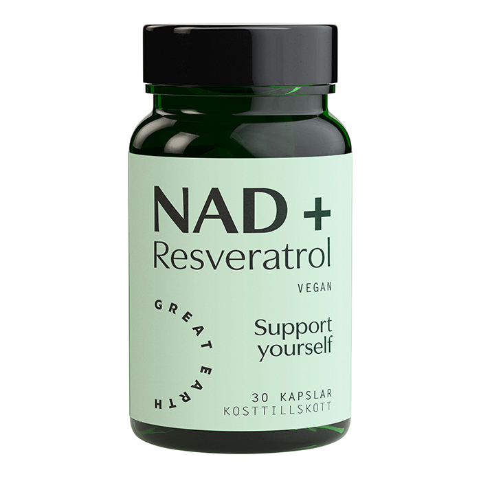 NAD+ Resveratrol 30 kapsler