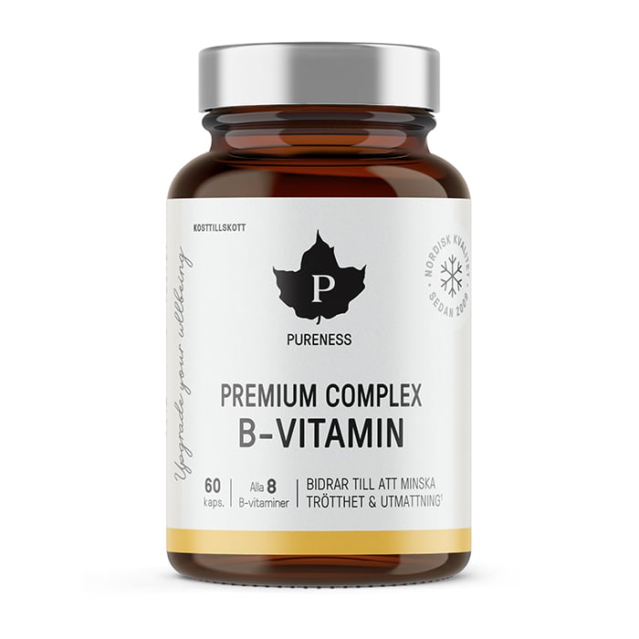 Premium Complex B-vitamin, 60 kapsler