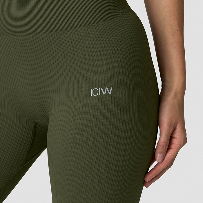 Ribbed Define Seamless Leggings Gr&oslash;n