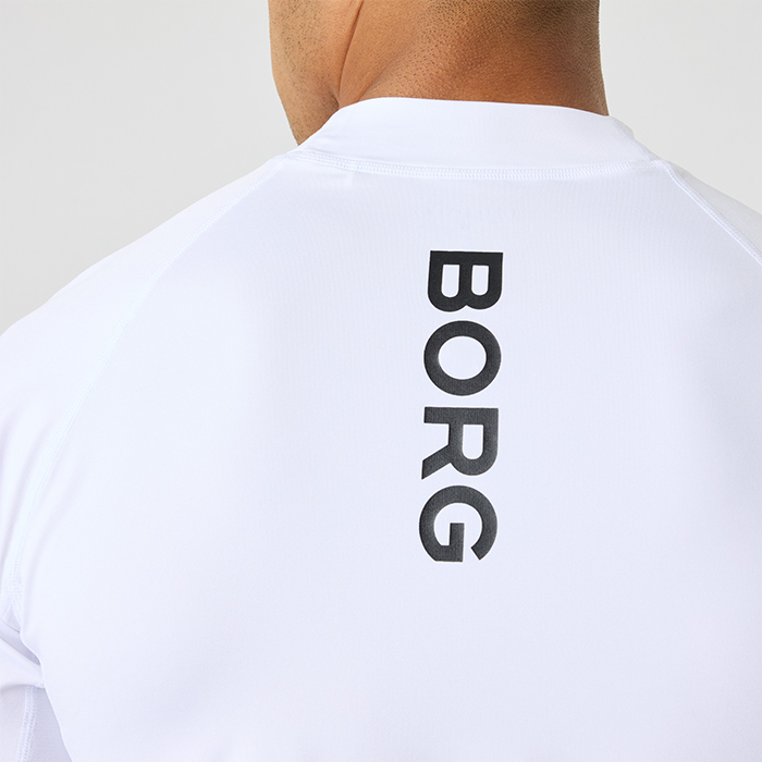Mock Neck T‑shirt Hvid