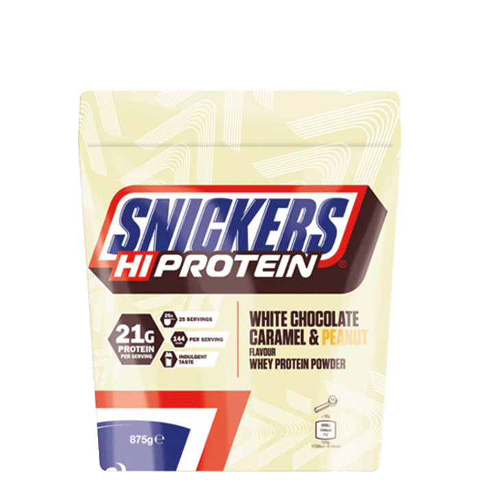 Snickers Valleprotein 875 g Hvid Chokolade Peanut White Chocolate Peanut