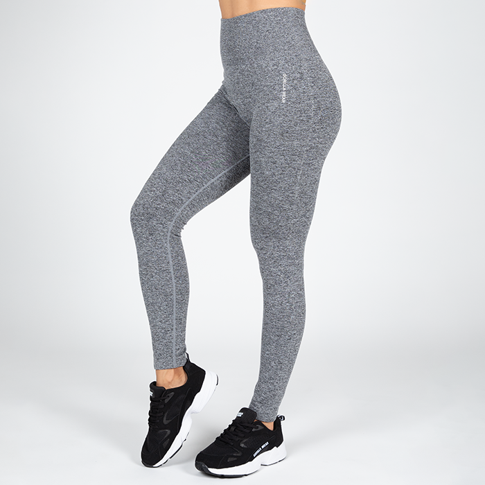 Quincy Seamless Leggings, Grey Melange