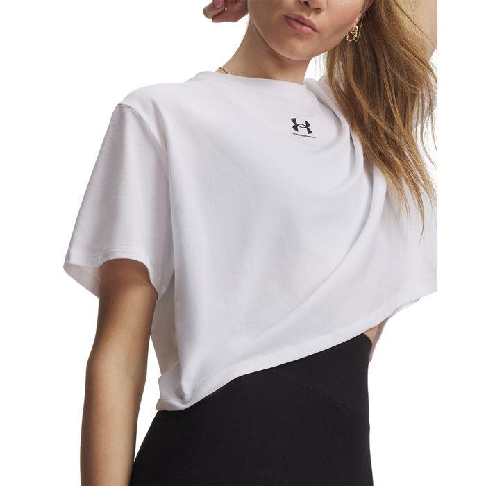 UA Rival Boxy Tee Solid White