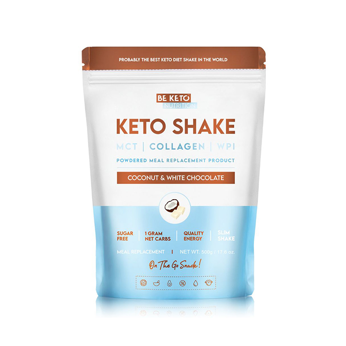 BeKeto KETO Shake, Coconut & White Chocolate, 500 g