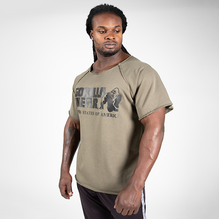 Classic Workout Top, army green, large/xlarge