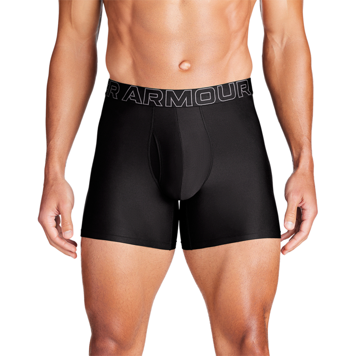 Under Armour 3P Performance Tech Solid 6in Boxers Sort polyester Small Herre