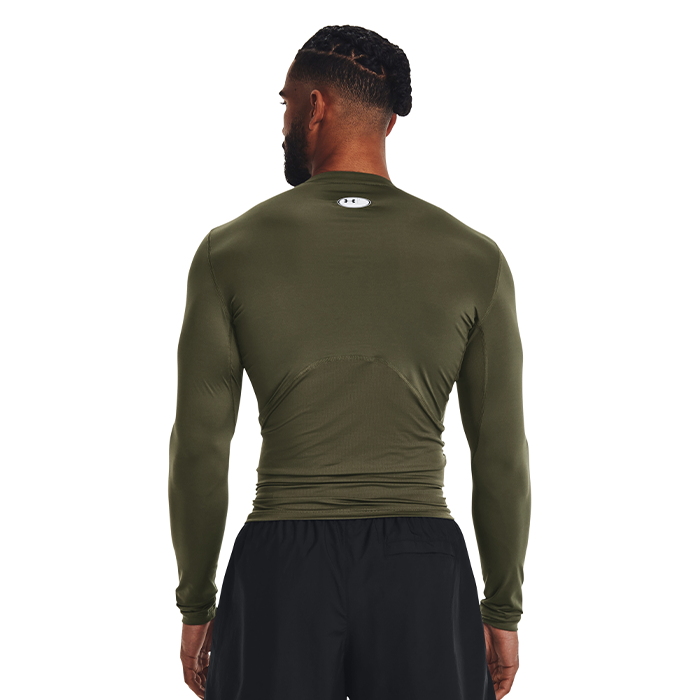 UA HG Armour Comp LS, Marine OD Green