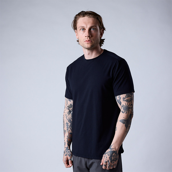 Bamboo T-shirt Marinebl&aring;