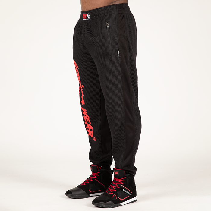 Augustine Old School Pants, Black/Red