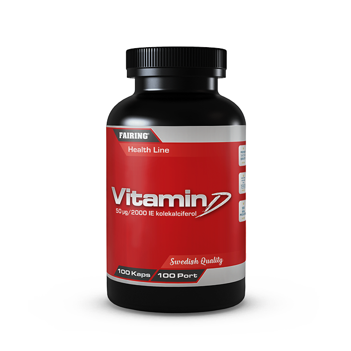D-vitamin 100 kapsler