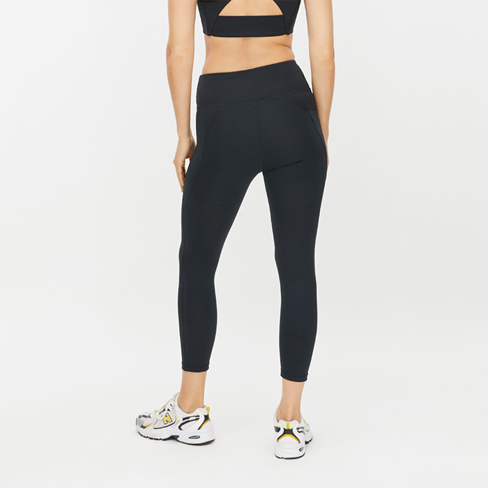 Flattering High Waist 7/8 Tights, Black