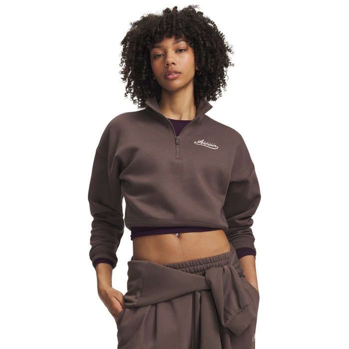 Rival Fleece Half Zip Trøje Beige