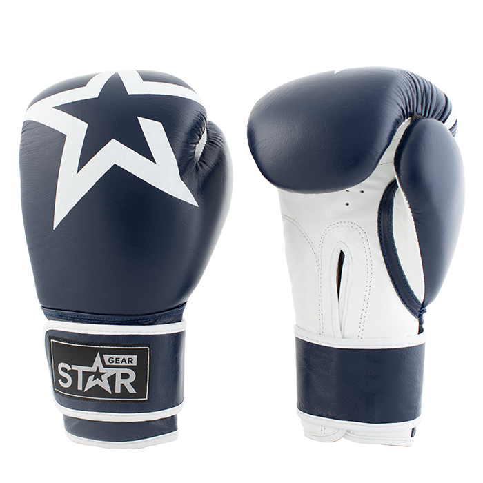Star Nutrition Gear Star Gear Leather Boxing Glove, Patriot Blue unisex Mörkblå 12 oz