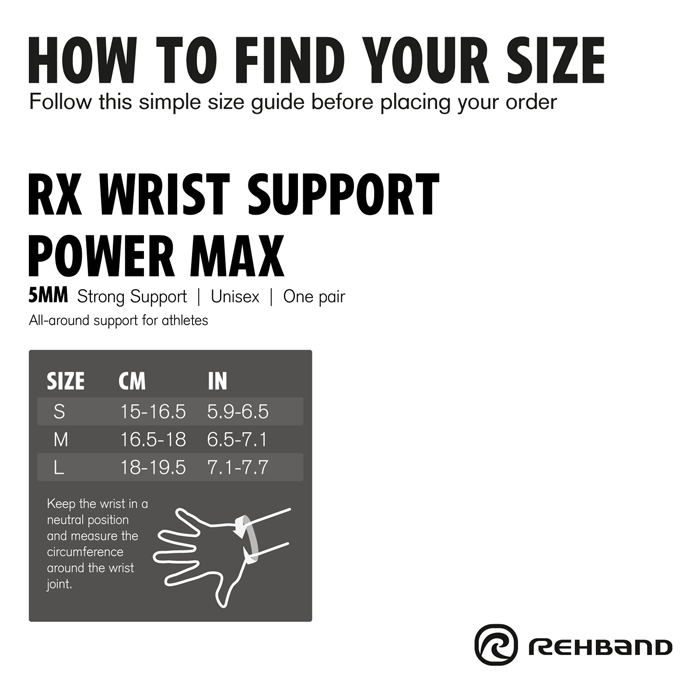 RX H&aring;ndledsst&oslash;tte Power Max Par Sort