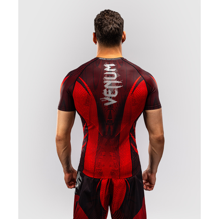 Venum GALACTIC 3.0 Short Sleeve Rashguard Red/Silver