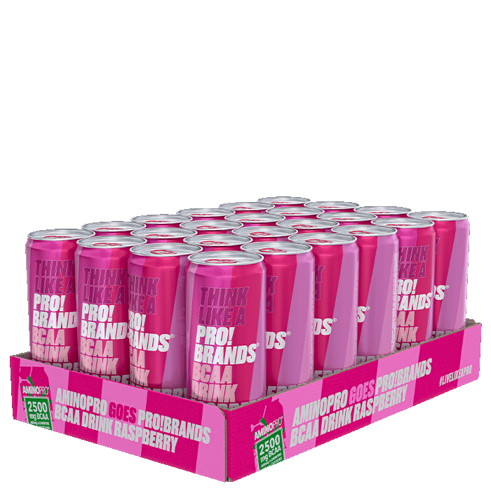 24 x Pro Brands BCAA Drink, 330 ml, Less Caffeine