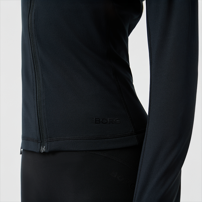 Borg Full Zip Tr&oslash;je Sort
