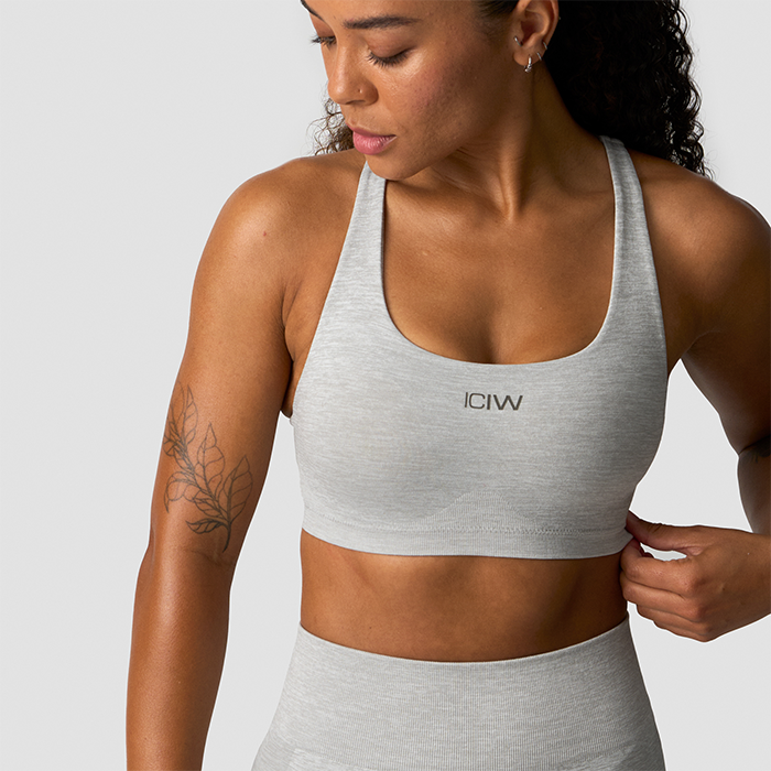 Smooth Seamless Sports-bh Grå