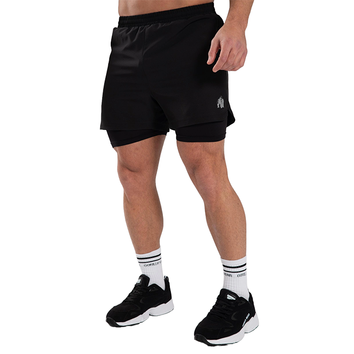Cortez 2-In-1 Shorts, Black