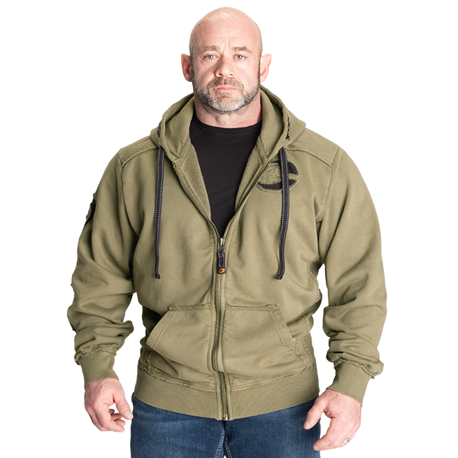 Pro Gym Hoodie Acid Wash Grøn